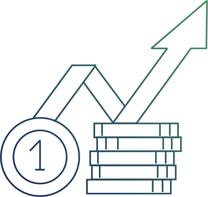 icon showing business growth